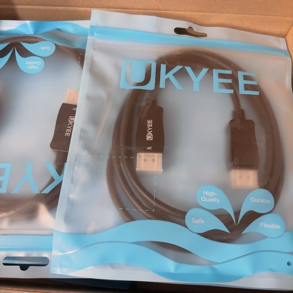 UKYEE DisplayPort to Displayport Cable 6 feet 10-Pack - Picture 5 of 5